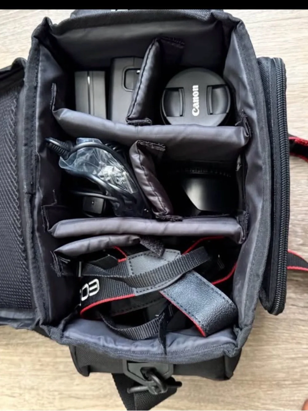 Canon DSLR Camera Kit in Black with Tripod, Lens, Flash & Accessories